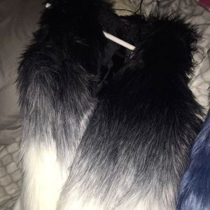 Romeo and Juliet couture fur vest